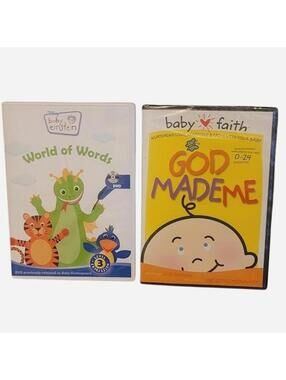 Baby Einstein World of Words DVD and NEW sealed God Made Me DVD